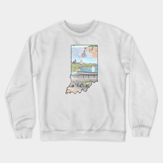 Indiana Crewneck Sweatshirt by TwoBroads